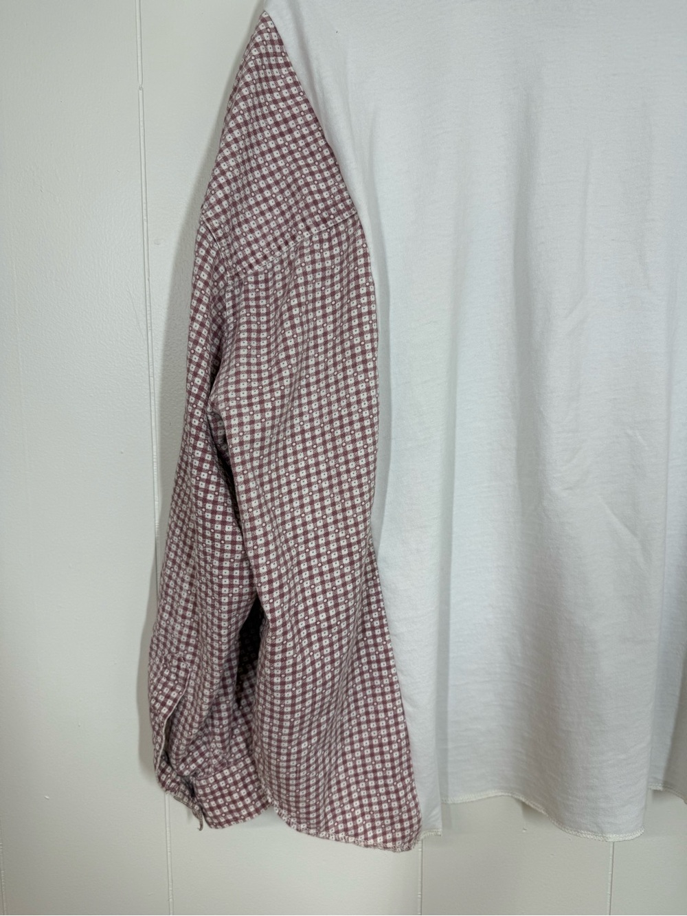 Remi Lyn & Co. Handmade Upcycled Split Carhartt & Flannel Long Sleeve Tee - Picture 11 of 14